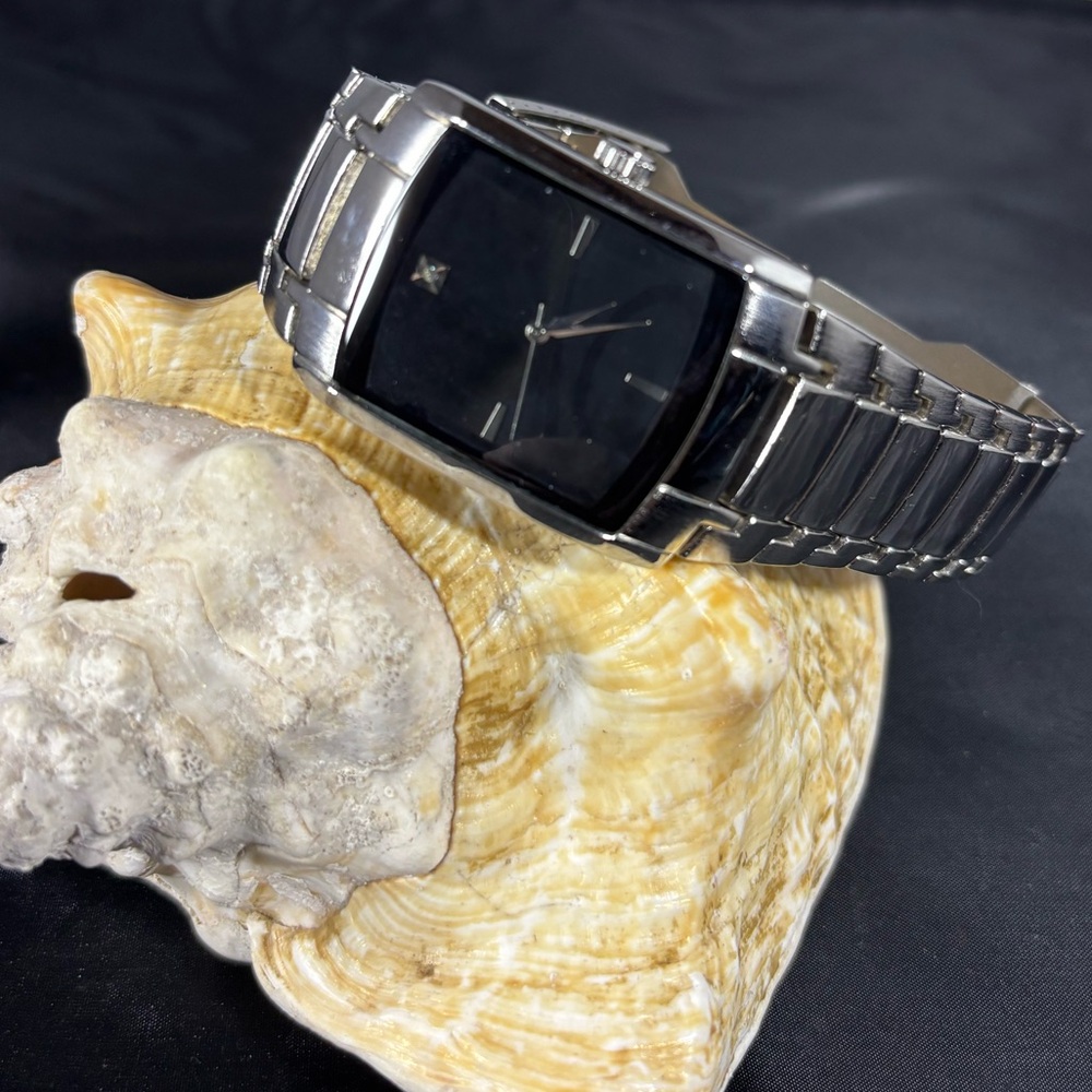 Sears by fossil Vintage diamond accent men’s quartz tank watch 37 mm FMPDPUO12